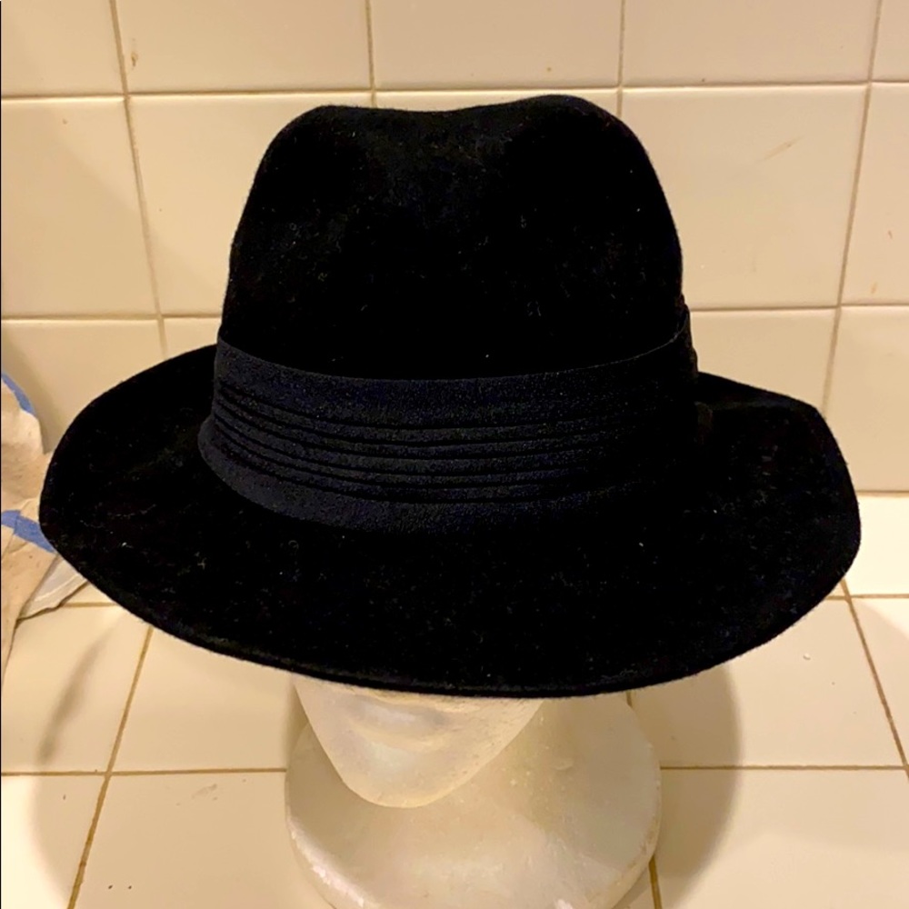 Black Arlin Rancher style hat wool made in USA